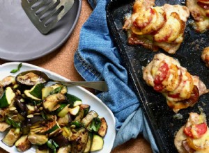 Recette facile en semaine :poulet nu parme avec légumes d été sautés aux anchois 