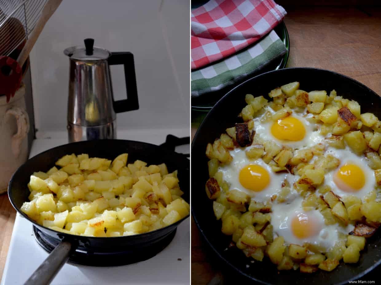 La recette réconfortante de Rachel Roddy :pommes de terre frites et œufs 