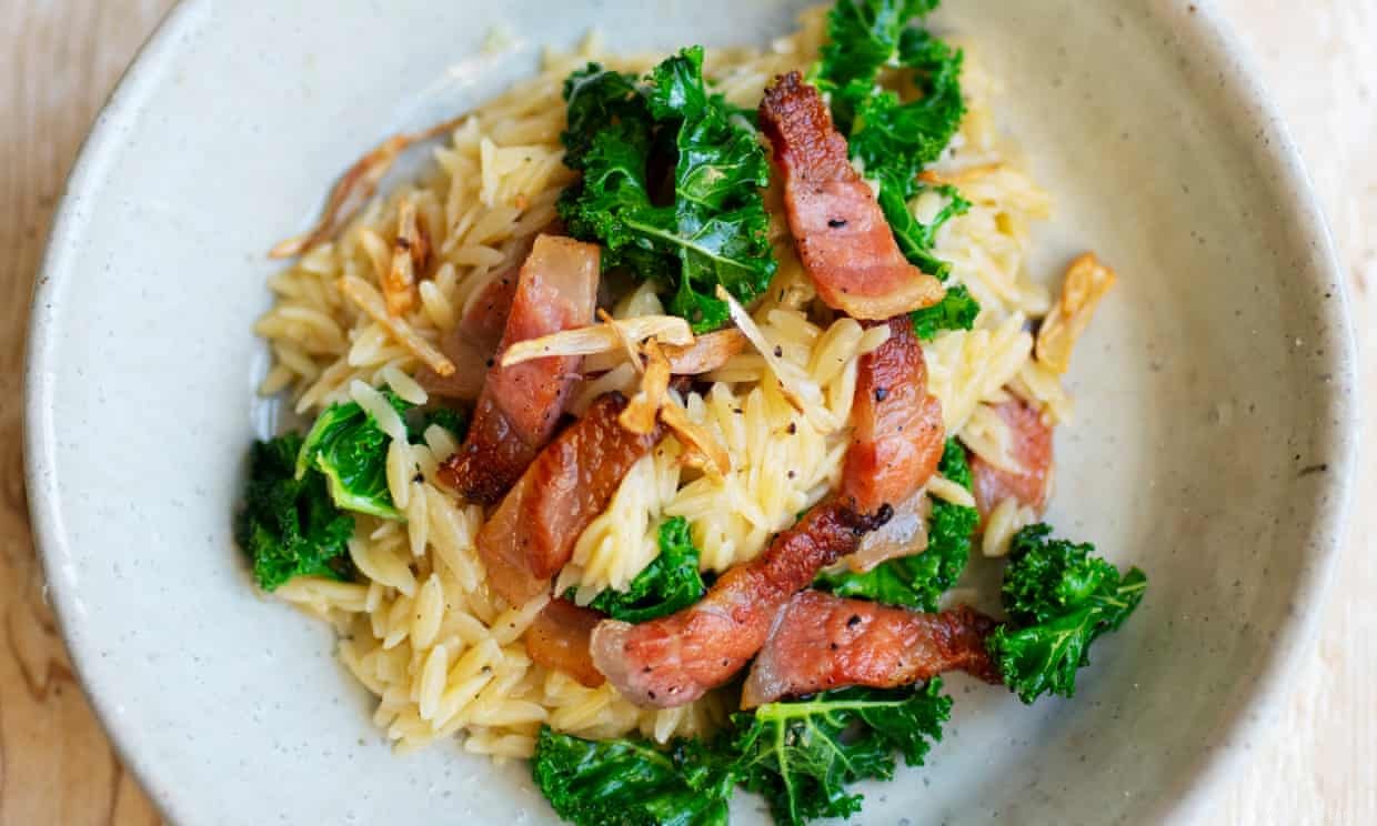 Recettes d orzo de Nigel Slater avec guanciale et riz au lait 