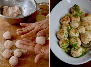 La recette de Rachel Roddy pour les boulettes de poulet sauce au vin blanc 