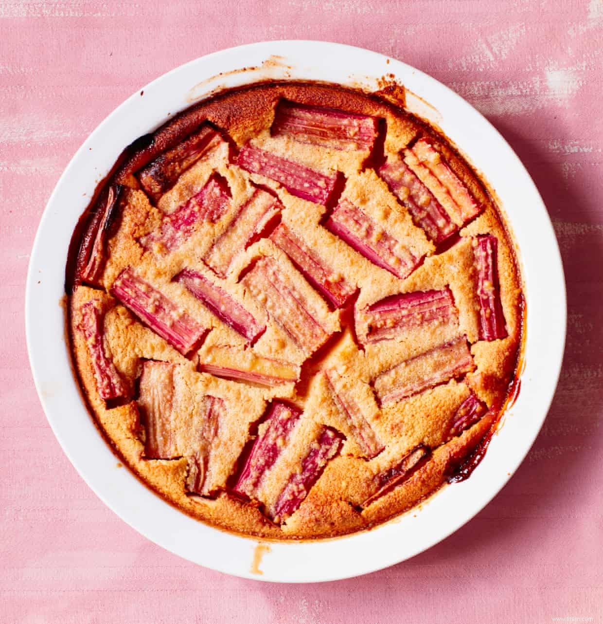 La recette du clafoutis à l orange sanguine et à la rhubarbe de Thomasina Miers 