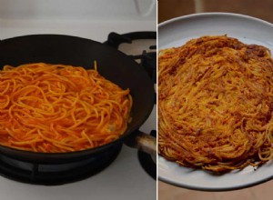 La recette de Rachel Roddy pour les restes de spaghetti frittata 