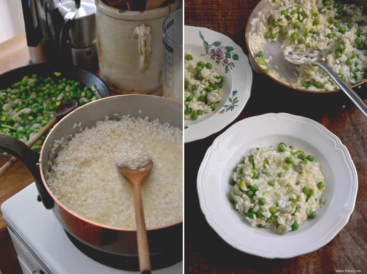 La recette de Rachel Roddy pour un risotto printanier plein d espoir 