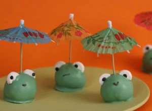 La recette de Kim-Joy pour les grenouilles cake pop citron et matcha 