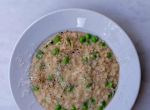 Une recette sans déchet pour le riz vénitien et les petits pois 