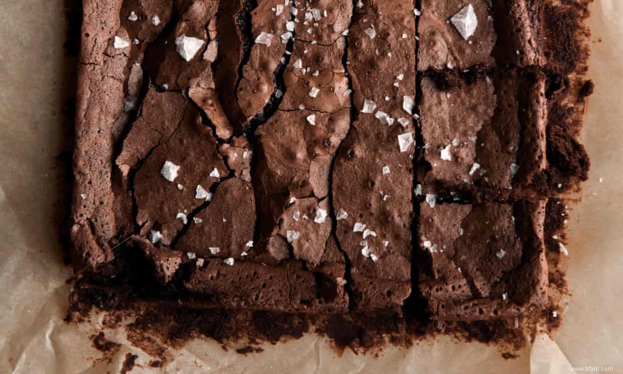 Riche et acidulé :brownies au chocolat au levain sans gluten 