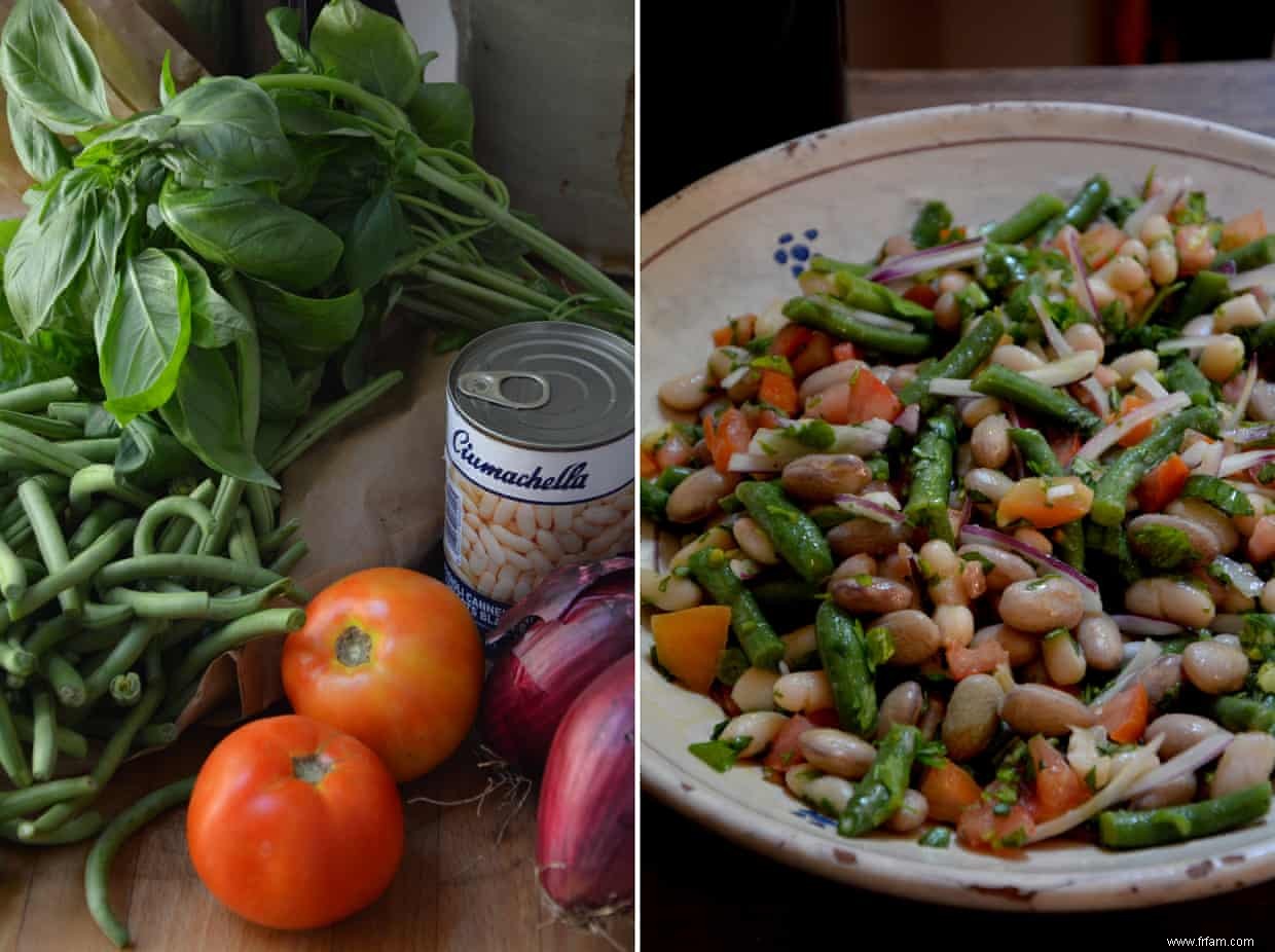 L été est là :la recette de la salade aux trois haricots de Rachel Roddy 