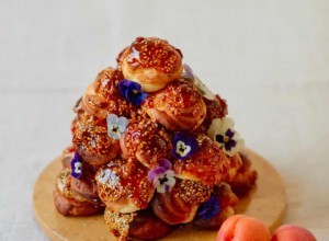 La recette du croquembouche aux abricots de Tamal Ray 