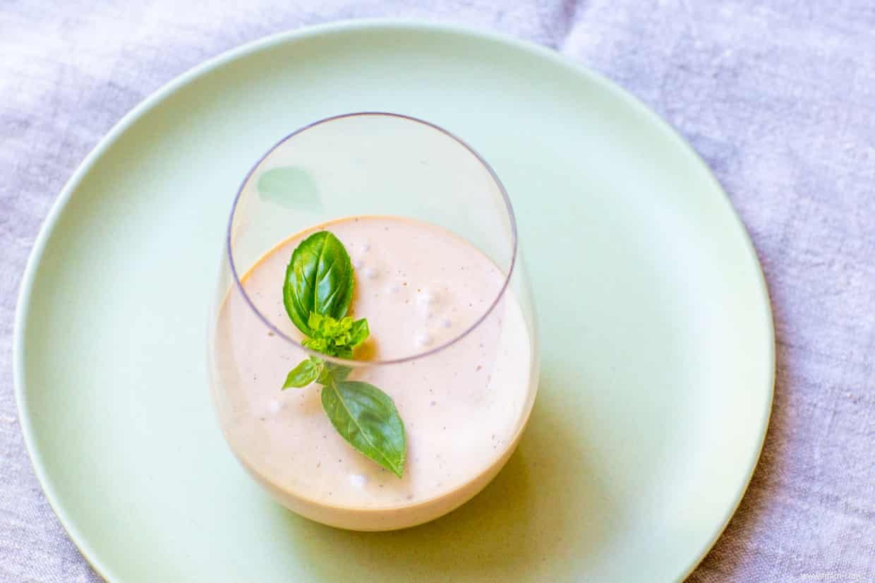 Vente de tiges :utilisez les tiges de basilic dans cette recette de panna cotta 