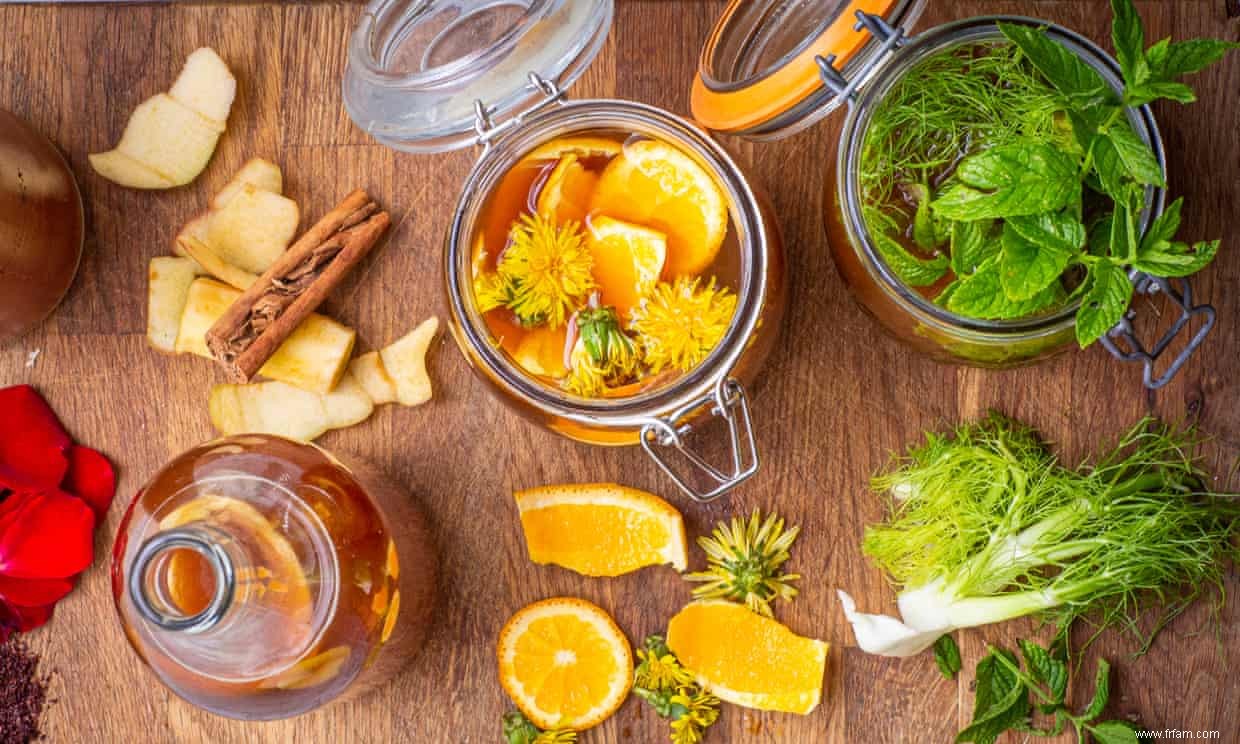 Comment utiliser les restes de cuisine pour aromatiser le kombucha – recette 