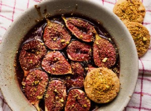 Figues de Nigel Slater avec biscuits à la pistache 