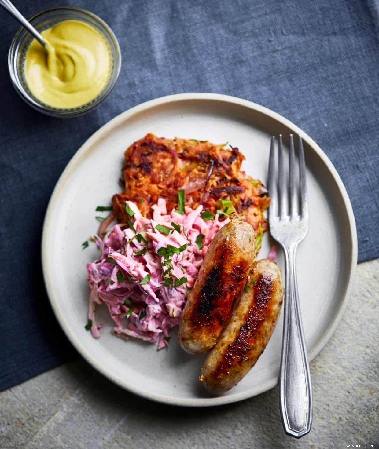 Poulet et saucisse au tahini avec beignets :recettes faciles pour le dîner en milieu de semaine 