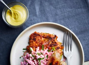 Poulet et saucisse au tahini avec beignets :recettes faciles pour le dîner en milieu de semaine 