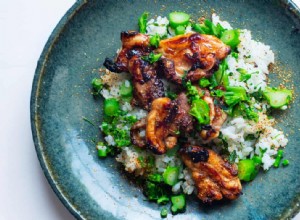 La recette de Nigel Slater pour le poulet au yuzu, le brocoli et le riz 