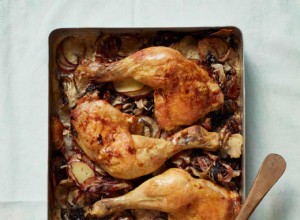 Recette de Thomasina Miers pour les cuisses de poulet avec radicchio, pancetta et romarin 