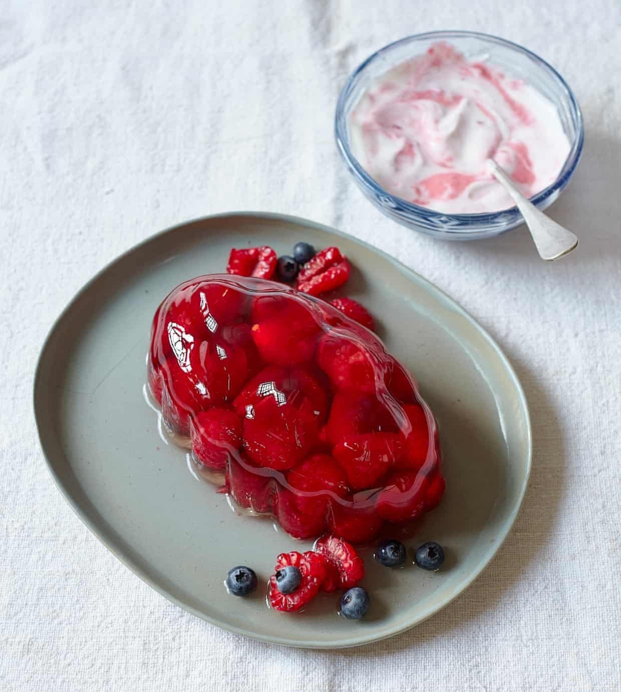 La recette de David Atherton pour la gelée de framboise au kéfir d eau 