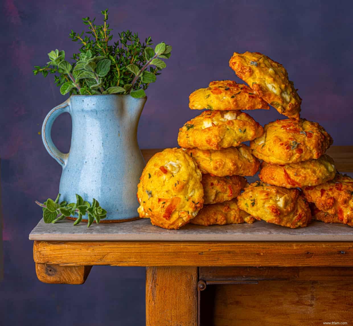 Scones au za atar et halloumi par Reem Kassis 