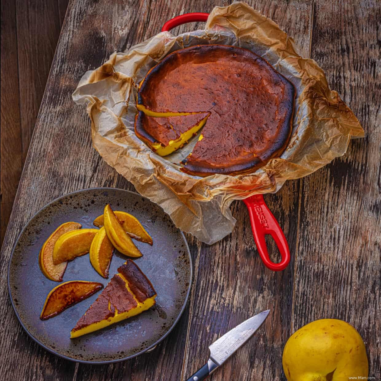 Gâteau au fromage brûlé de Tomos Parry 