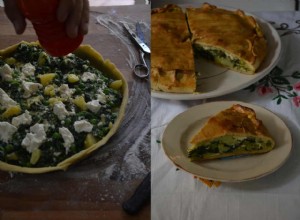 La recette de la tarte printanière aux légumes et au fromage de Rachel Roddy 