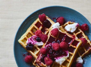 La recette de Ravneet Gill pour les gaufres au miel et à la ricotta 