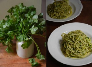 Vermicelli alla Sophia Loren :la recette de pâtes au pesto de persil de Rachel Roddy 