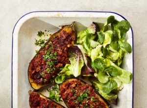 La recette végétalienne de Meera Sodha pour les aubergines farcies aux noix 