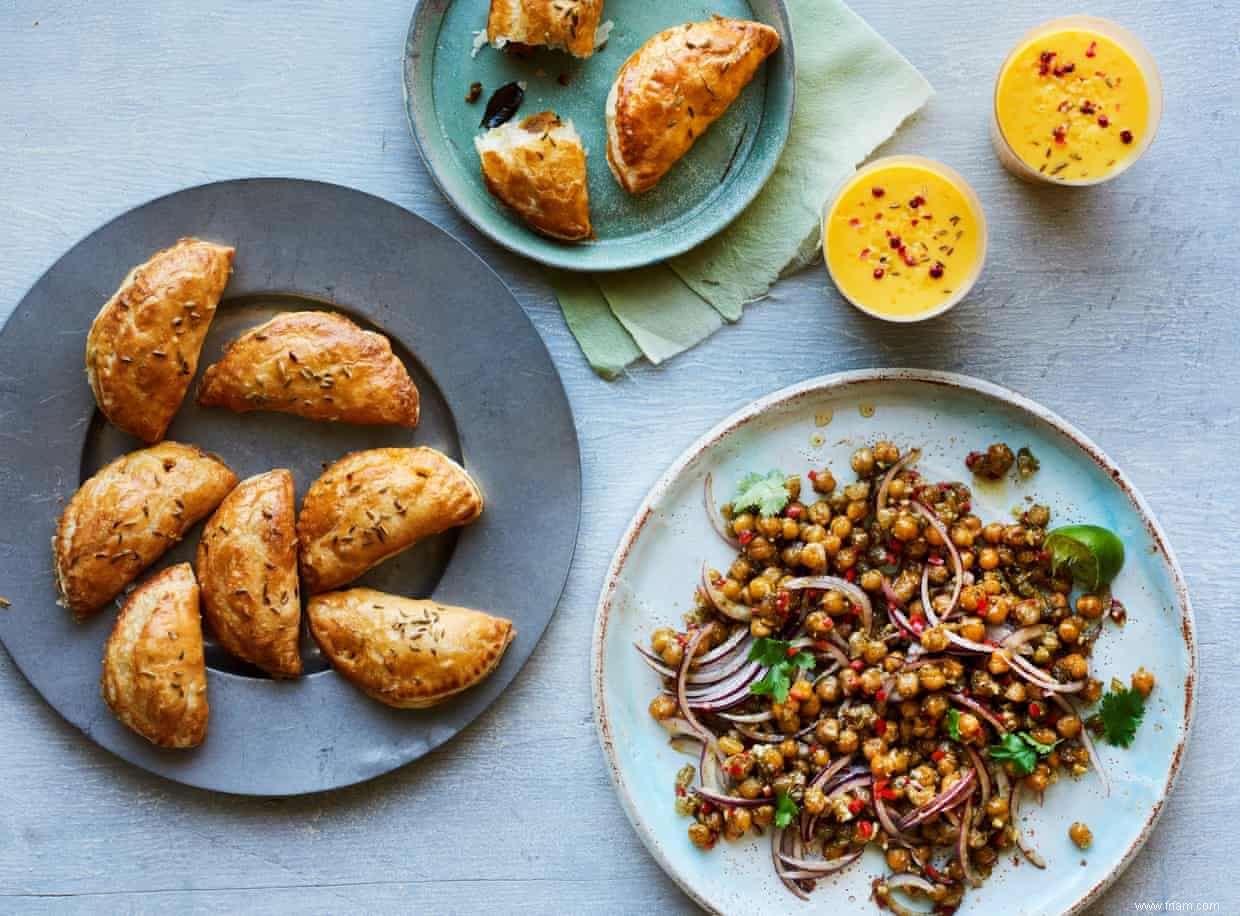 Samoussas et pois chiches épicés :les recettes de pique-nique d inspiration indienne de Will Bowlby 