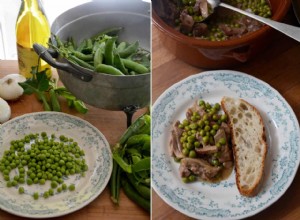 La recette de Rachel Roddy pour l agneau et les petits pois 