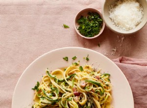 La recette des courgettes carbonara de Thomasina Miers 