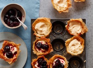 La recette des tartelettes filo au kirsch et aux cerises de Thomasina Miers 