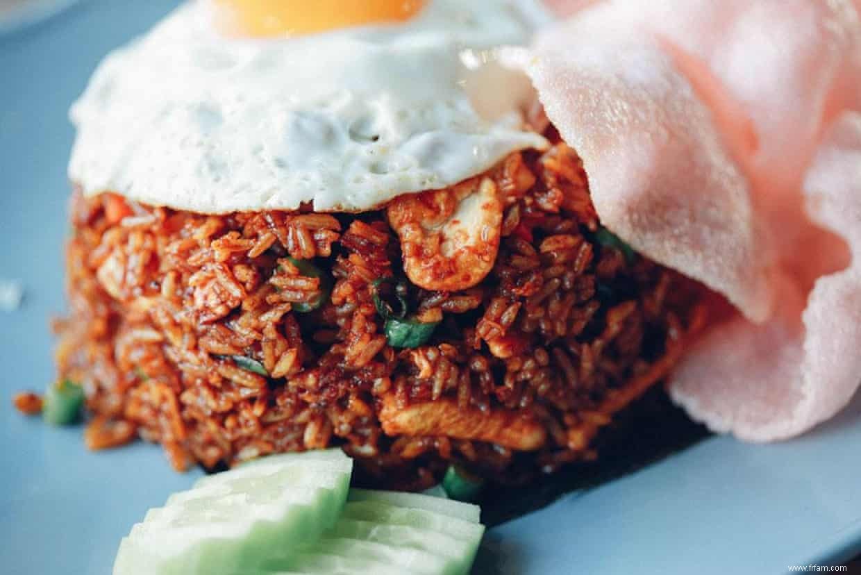 Nasi goreng :un plat de nettoyage de garde-manger à un pot à son meilleur 