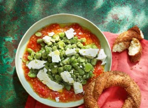 Salade de fèves, aneth et tomates par Georgina Hayden 