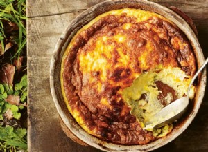 Soufflé au maïs doux, romarin et cheddar fumé par Gill Meller 