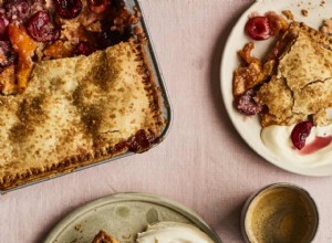 Tarte aux cerises et pêches à la crème à l italienne :les recettes de fruits à noyau d Ed Smith 