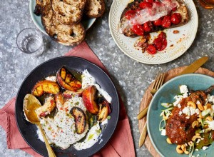 Des aubergines aux pêches :les recettes de fruits et légumes grillés de David Carter 