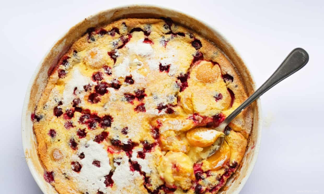 La recette du pudding aux abricots et au cassis de Nigel Slater 