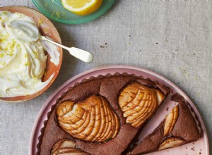 La recette de la tarte frangipane au chocolat et poires marinées de Kylee Newton 