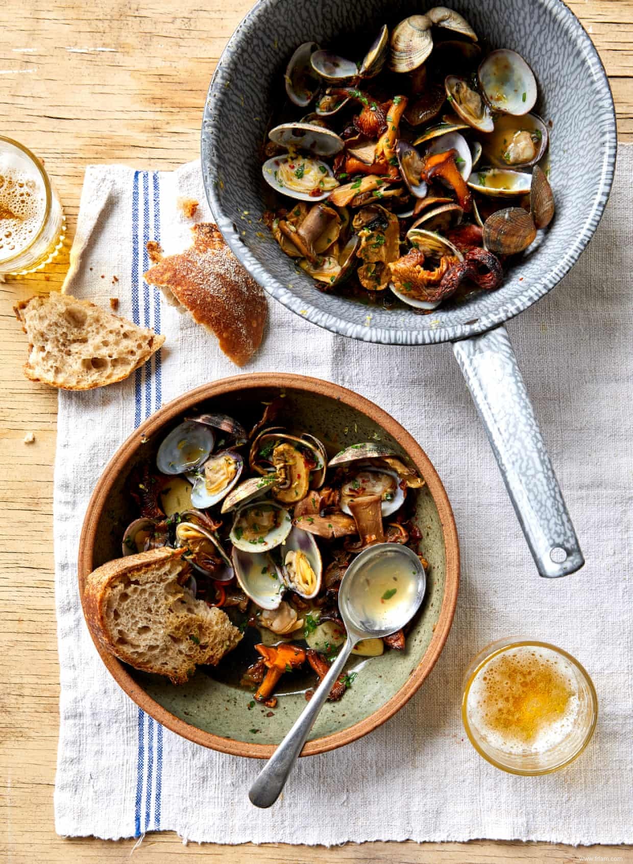 Palourdes et beignets :les recettes de Ravinder Bhogal pour cuisiner avec de la bière 