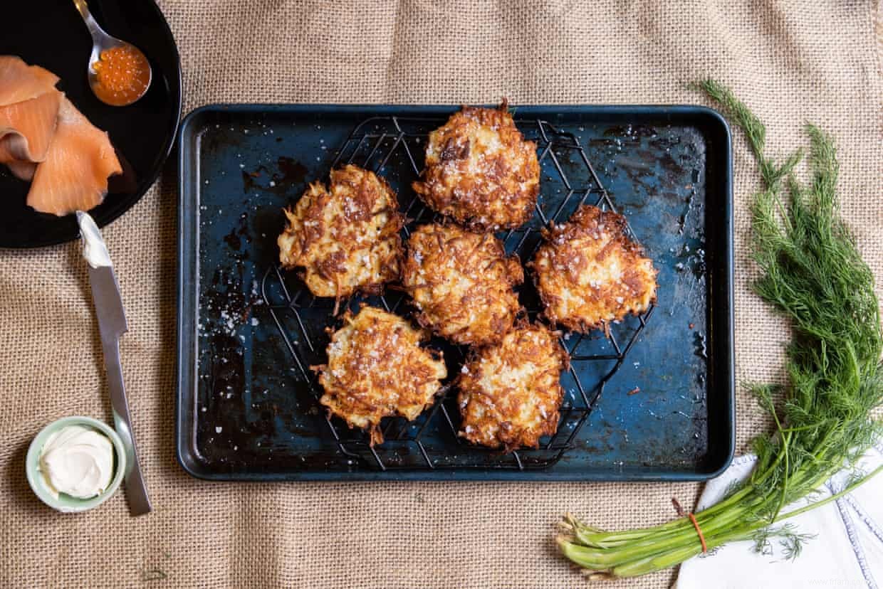 Petit déjeuner avec Alice Zaslavsky :latkes de panais et pommes de terre – recette 