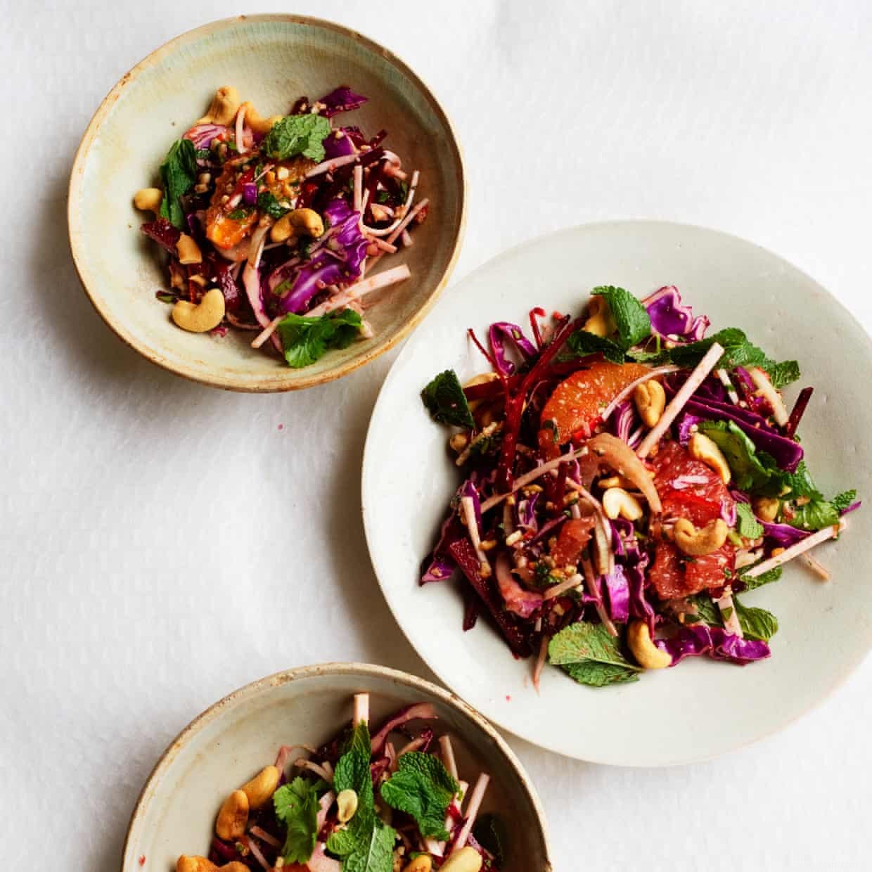 La recette de Nigel Slater pour la salade d agrumes et de noix de cajou 