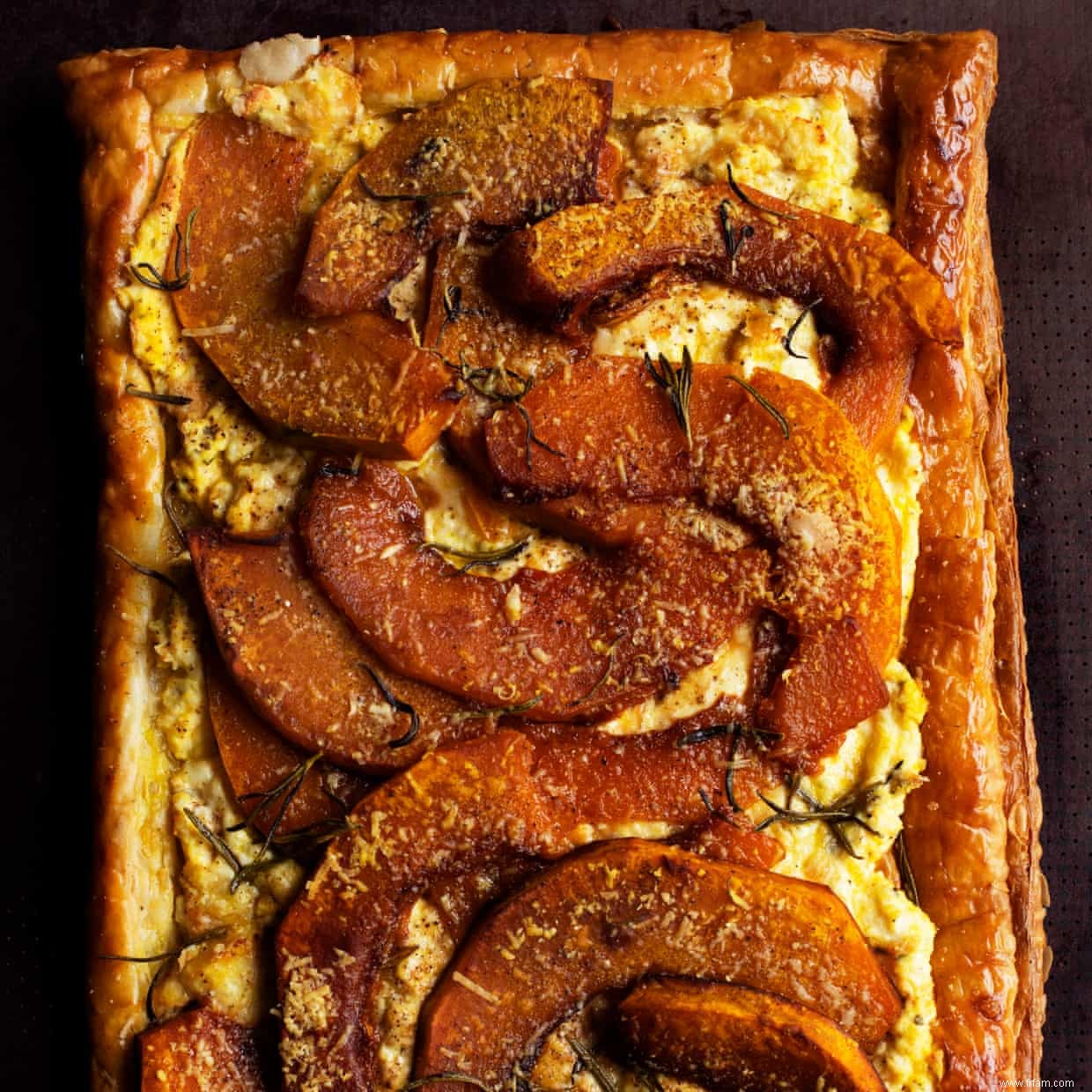 La recette de la tarte au potiron, ricotta et romarin de Nigel Slater 