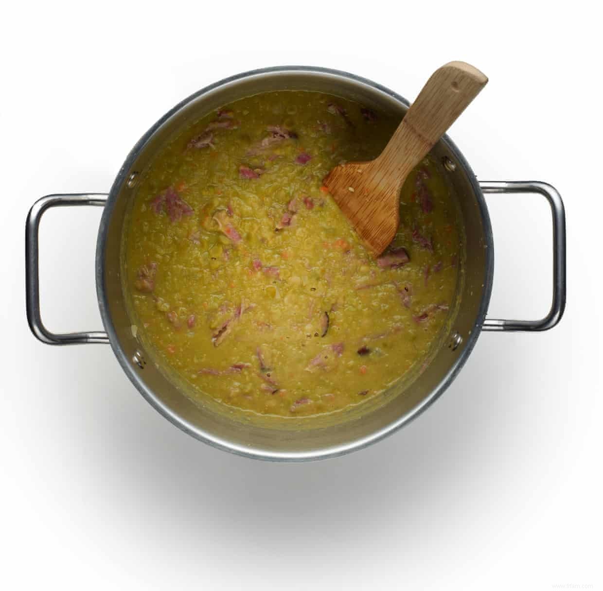 Comment faire une soupe aux pois et au jambon - recette 