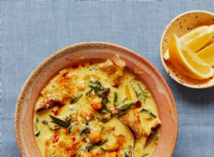 La recette de Thomasina Miers pour la soupe de pois chiches, blettes et pain au yaourt au safran et à l ail 