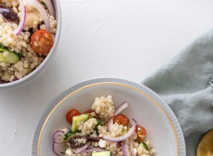 Salade de pâtes au couscous grec facile 