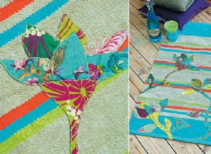 DIY : fabriquer un tapis bohème avec broderies et peinture