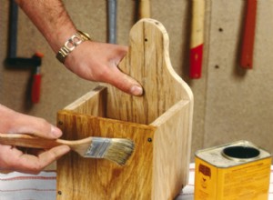 Boîte en bois à suspendre