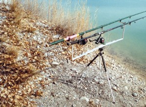 Un support de canne à pêche