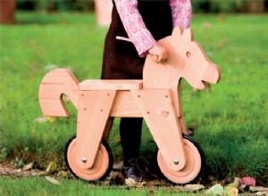 Construire un cheval à roulettes en bois