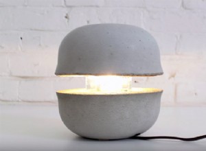 DIY : fabriquer une lampe de table en béton